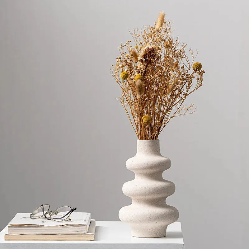 Beige Ceramic Vase