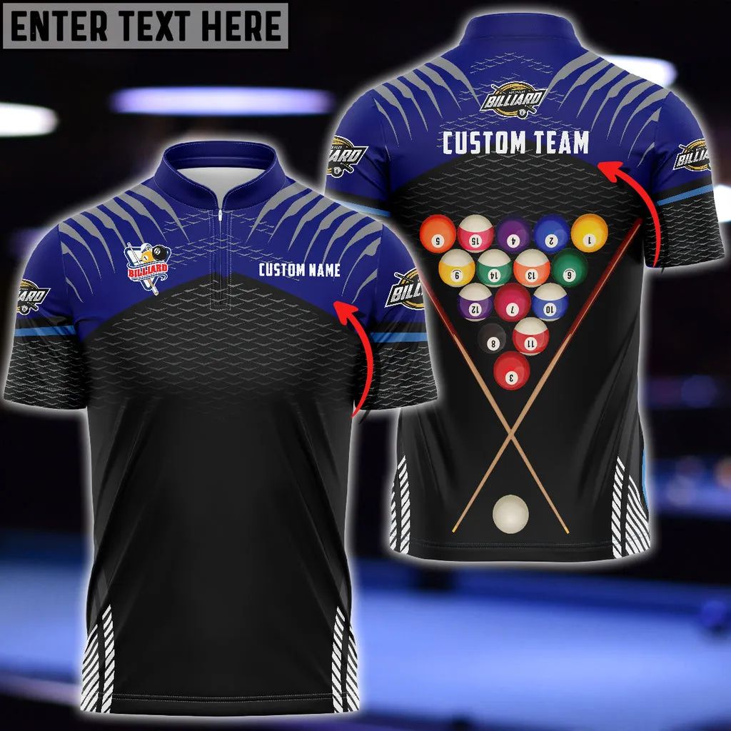 Billiards Sport Bowling Jersey Personalized Name Billiard 3D shirt, Team Name Unisex Shirt Multi Color Options