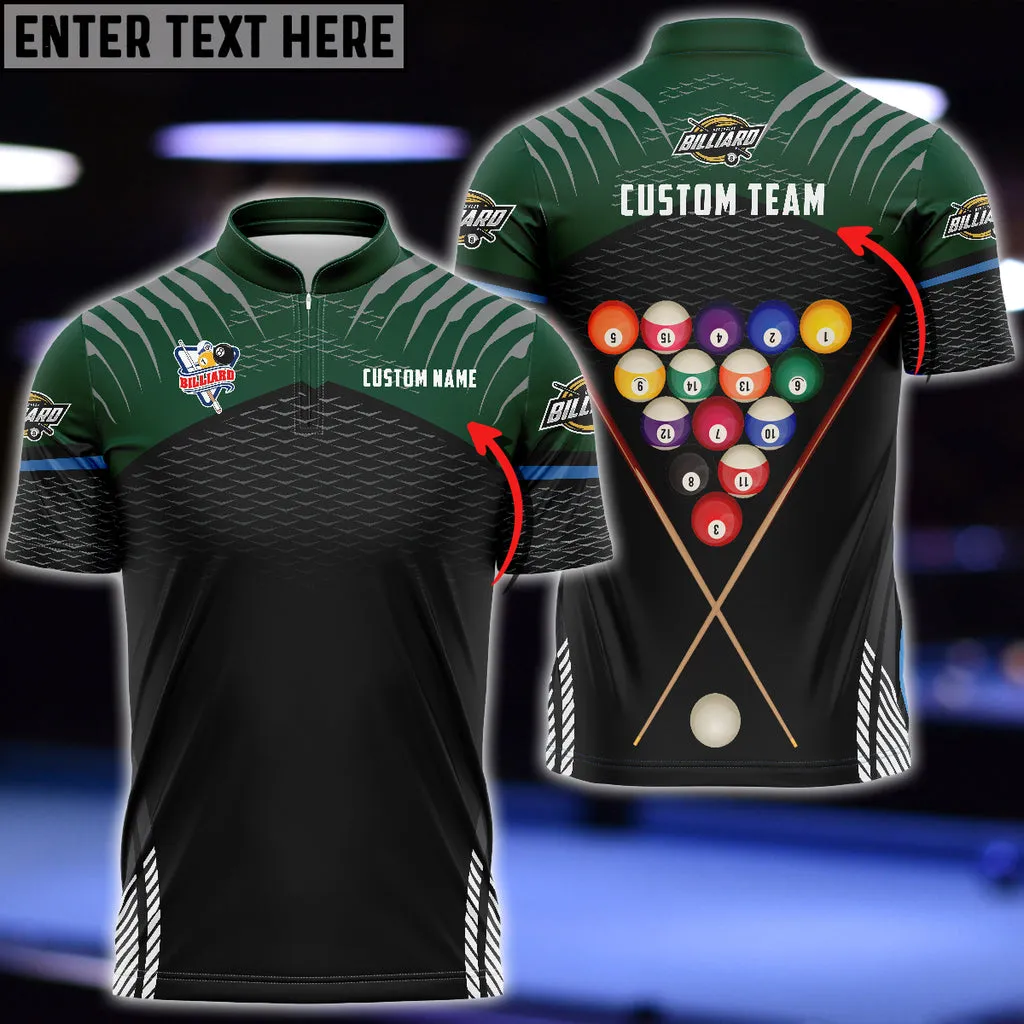 Billiards Sport Bowling Jersey Personalized Name Billiard 3D shirt, Team Name Unisex Shirt Multi Color Options