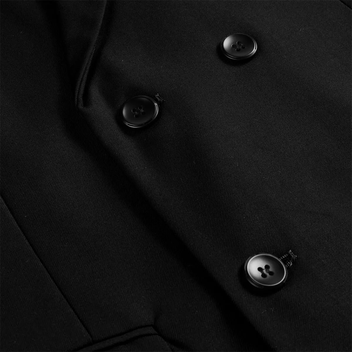 Boyland Mens Solid Color Notched Lapel Double Breasted Suit Jacket Blazer