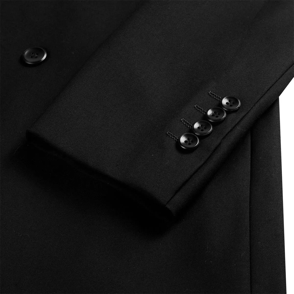 Boyland Mens Solid Color Notched Lapel Double Breasted Suit Jacket Blazer