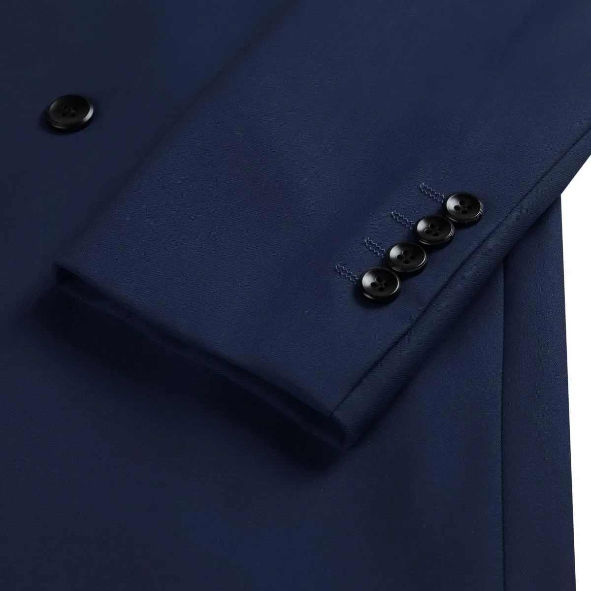 Boyland Mens Solid Color Notched Lapel Double Breasted Suit Jacket Blazer