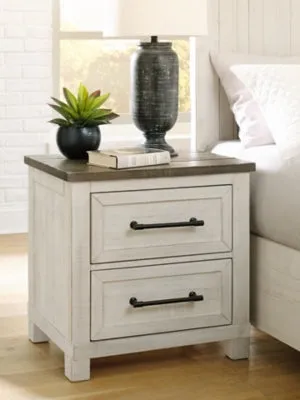 Brewgan California King Panel Storage Bed with Mirrored Dresser, Chest and 2 Nightstands