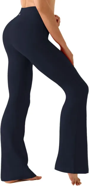 BUBBLELIME 29"/31"/33"/35"/37" 3 Styles Women's High Waist Bootcut Yoga Pants Basic/Side Pockets Tummy Control Workout Flared