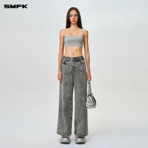 Compass Wild Classic Wide-Leg Jeans Dust Gray