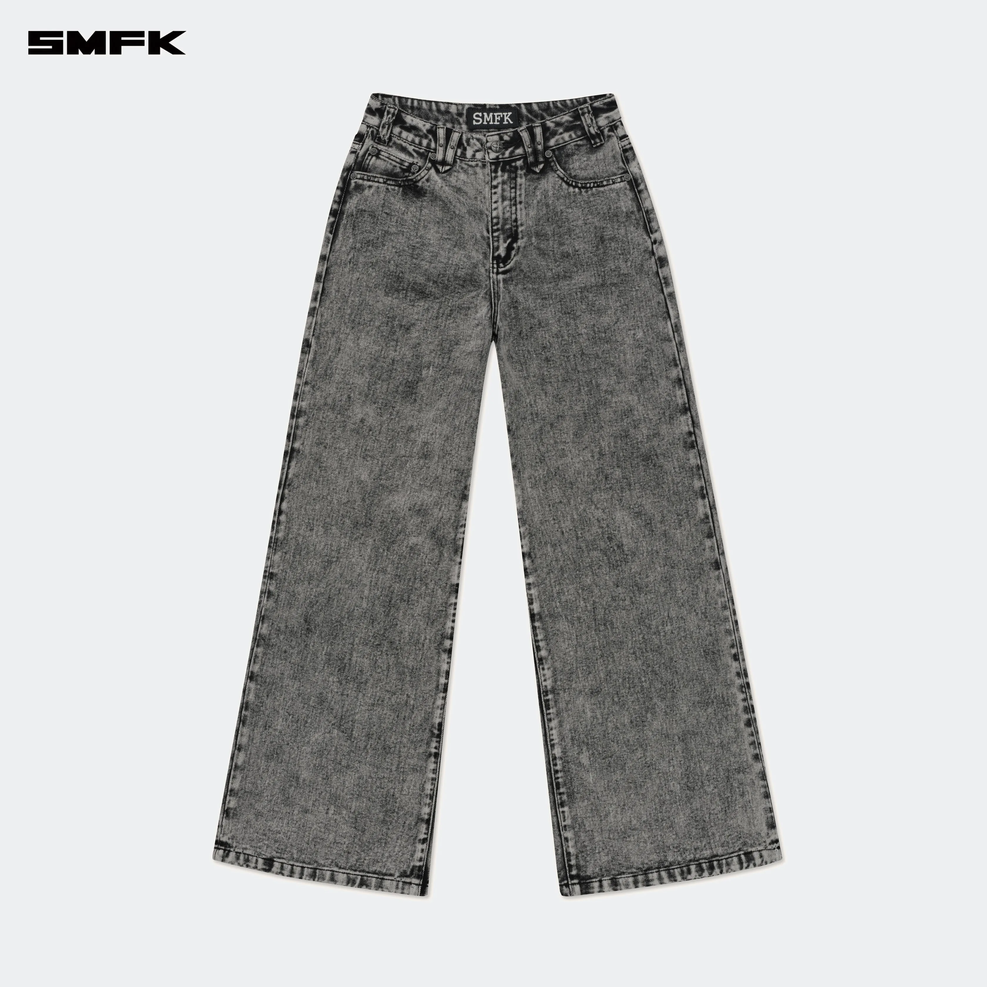 Compass Wild Classic Wide-Leg Jeans Dust Gray
