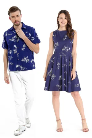 Couple Laulea Set in Classic Map Navy