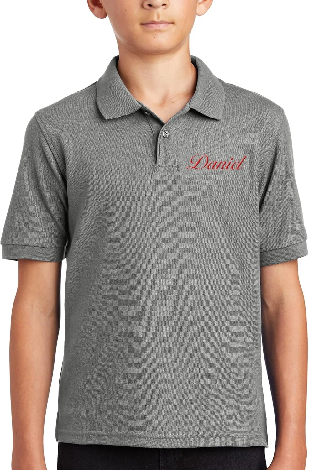 Custom Embroidered Jersey Polo Shirts for Youth Personalized Add Your Own Text