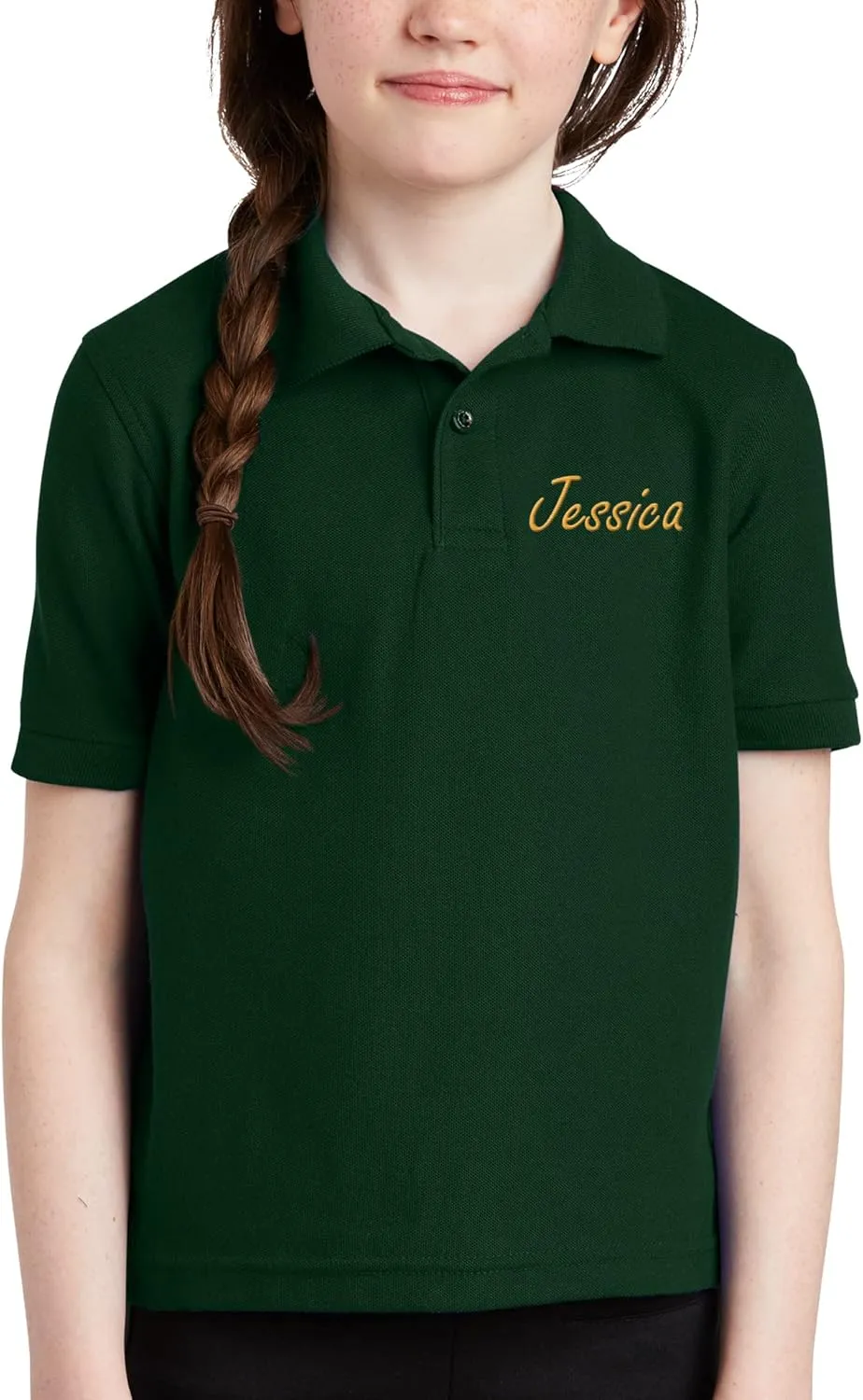 Custom Embroidered Jersey Polo Shirts for Youth Personalized Add Your Own Text
