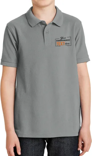 Custom Embroidered Jersey Polo Shirts for Youth Personalized Add Your Own Text