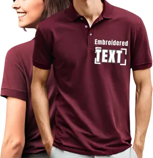 Custom Men Women Polo Shirts Personalized Shirt Golf Jersey Tees Customized Text PocketBack Arm Embroidered