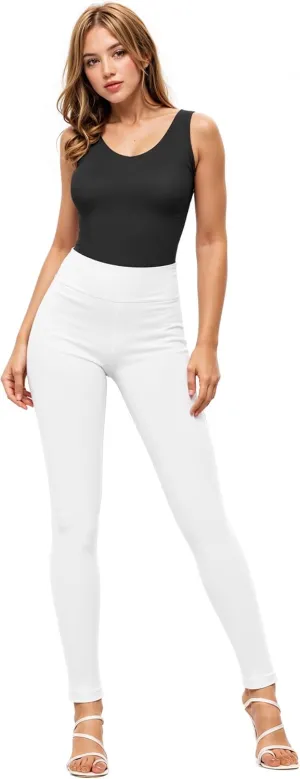 Hybrid & Company Women's Premium Comfort Pants Ultra Stretch Tailored Fit Office Trousers