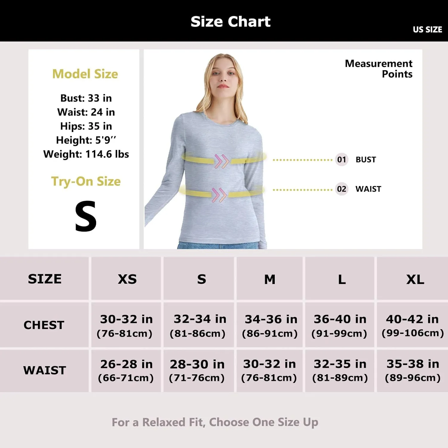 Merino Protect 100% Merino Wool Base Layer Women Thermals Underwear Lightweight Soft Long Sleeve Shirt for Hiking Skiing