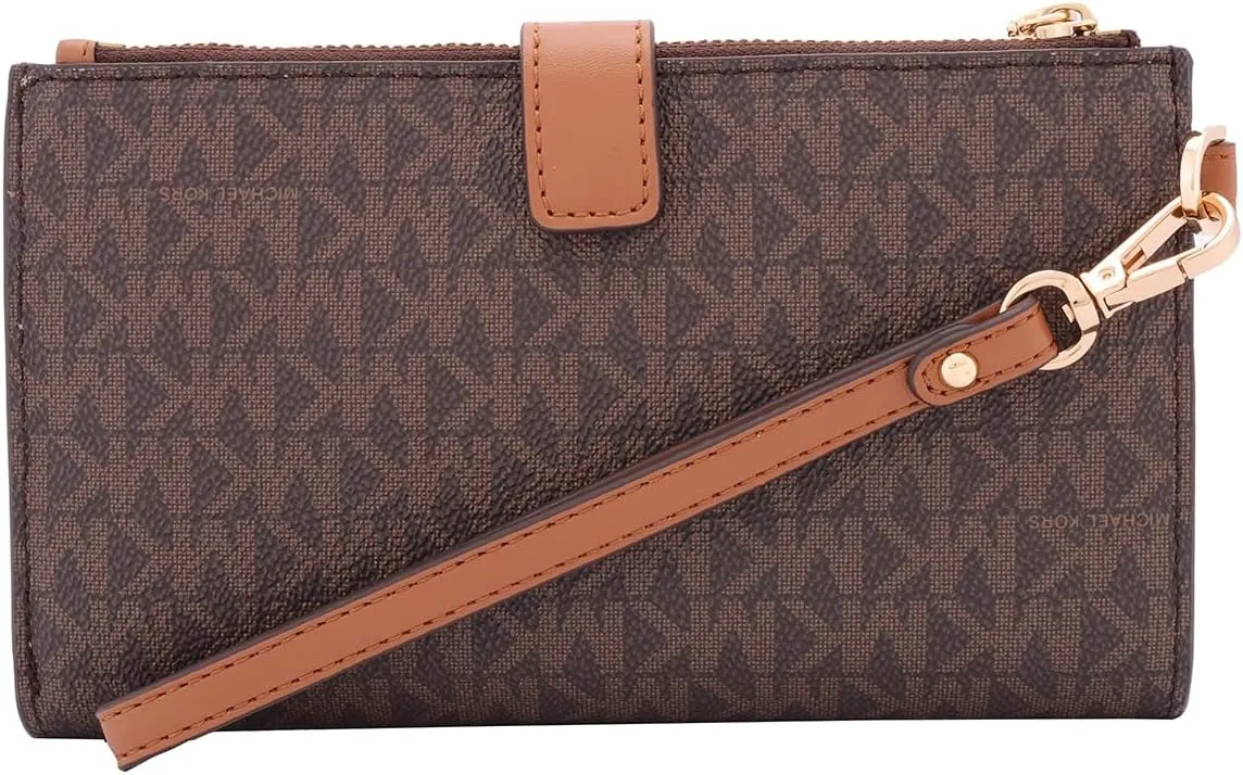 Michael Kors Jet Set Double Zip Wristlet, Navy
