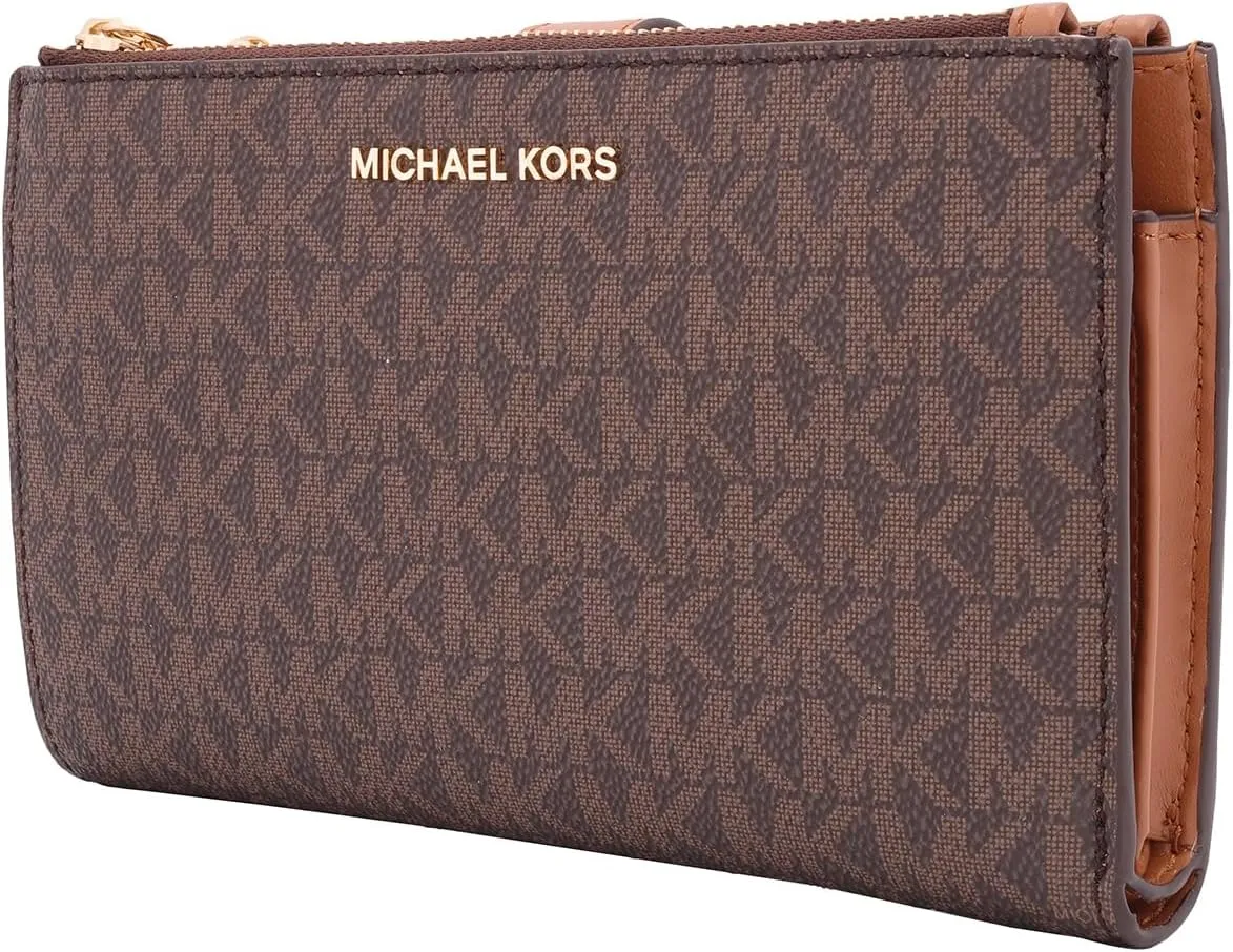 Michael Kors Jet Set Double Zip Wristlet, Navy