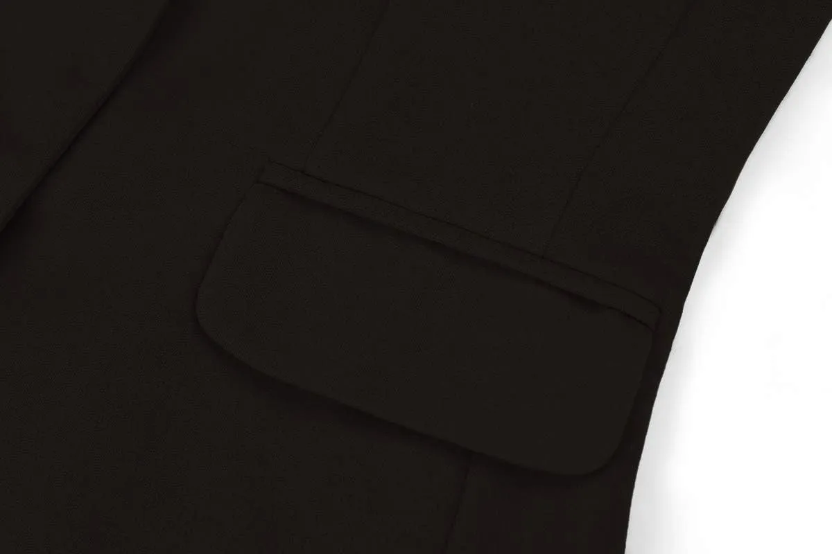 MINTLIMIT Women's 3/4 Sleeve Blazers One Button Work Office Blazer with Pockets