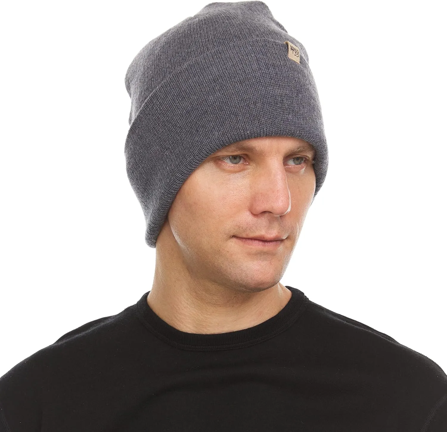Minus33 Midweight Everyday Knit Cuff Beanie - 100% Merino Wool - Warm Winter Hat