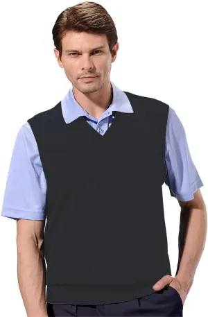 Monterey Club Men's Classic French Rib Knit V-Neck Vest #3925