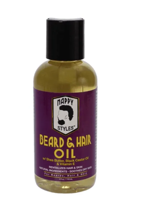 NAPPY STYLES BEARD & HAIR OIL 4OZ