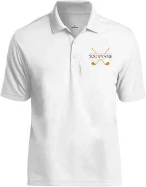 Personalized Golf Polo Shirt for Men. Custom Golf Polo T-Shirts with Golf Design & Any Your Embroidered Name Team Club Logo