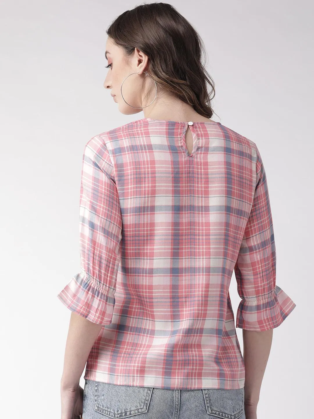 Style Quotient Women White And Multi Stripe Printed Polyester Smart Casual Top