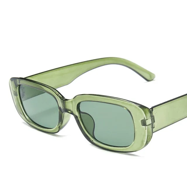 Trendy Small Rectangle Sun Glasses