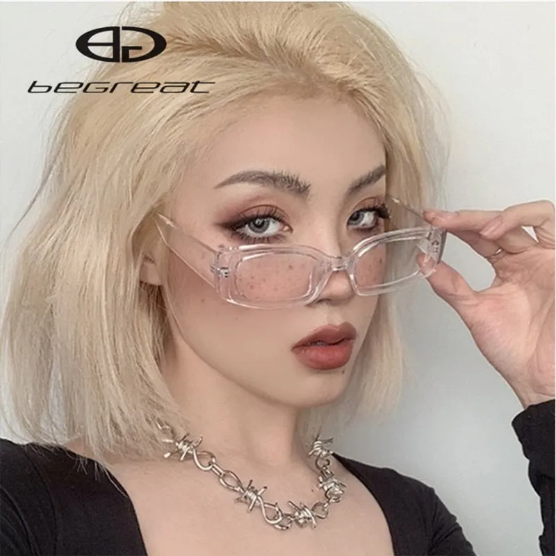 Trendy Small Rectangle Sun Glasses