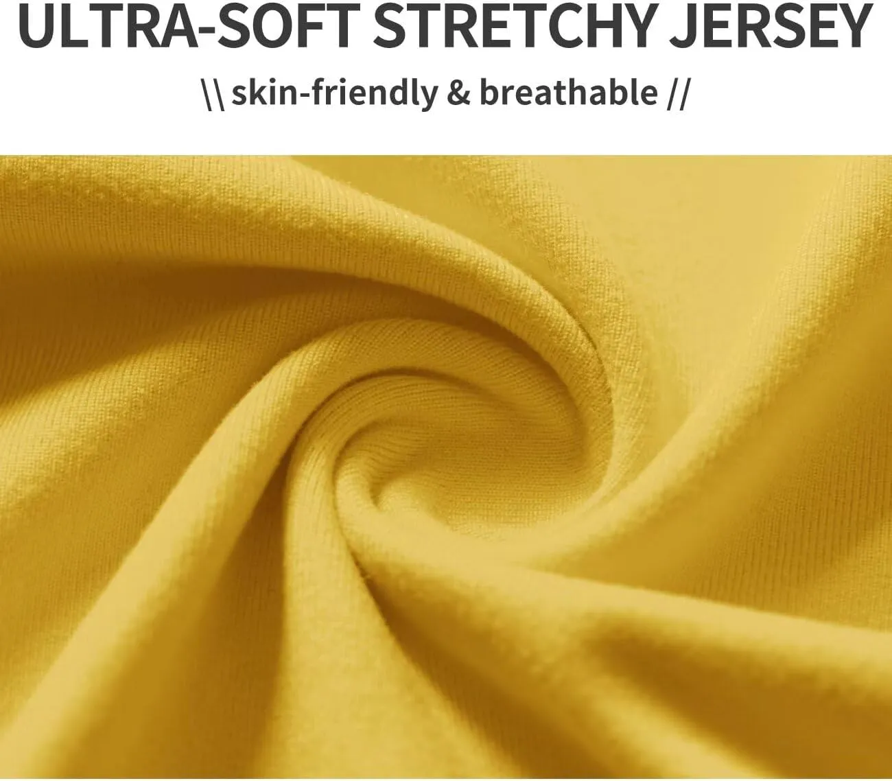 Zengjo Long Sleeve Turtleneck Women Stretch/Short Sleeve Tops Fitted Tee Shirt